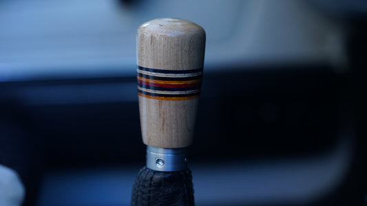 Maple With Multi Color Center Shift Knob