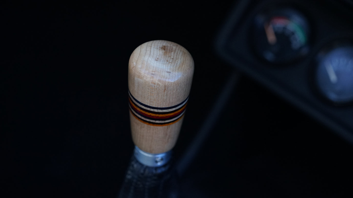 Maple With Multi Color Center Shift Knob