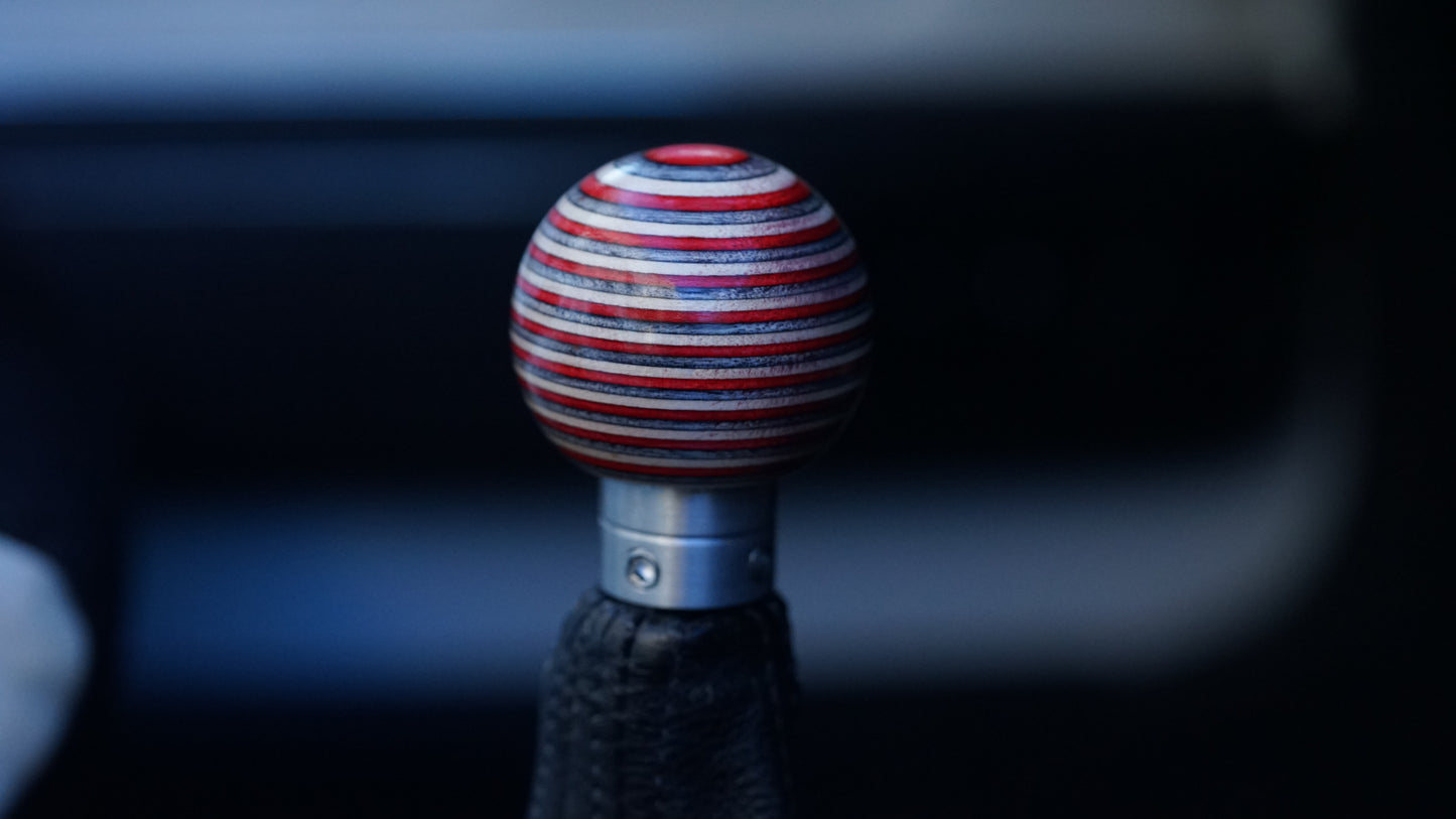 Red White and Blue Porsche Style Shift Knob