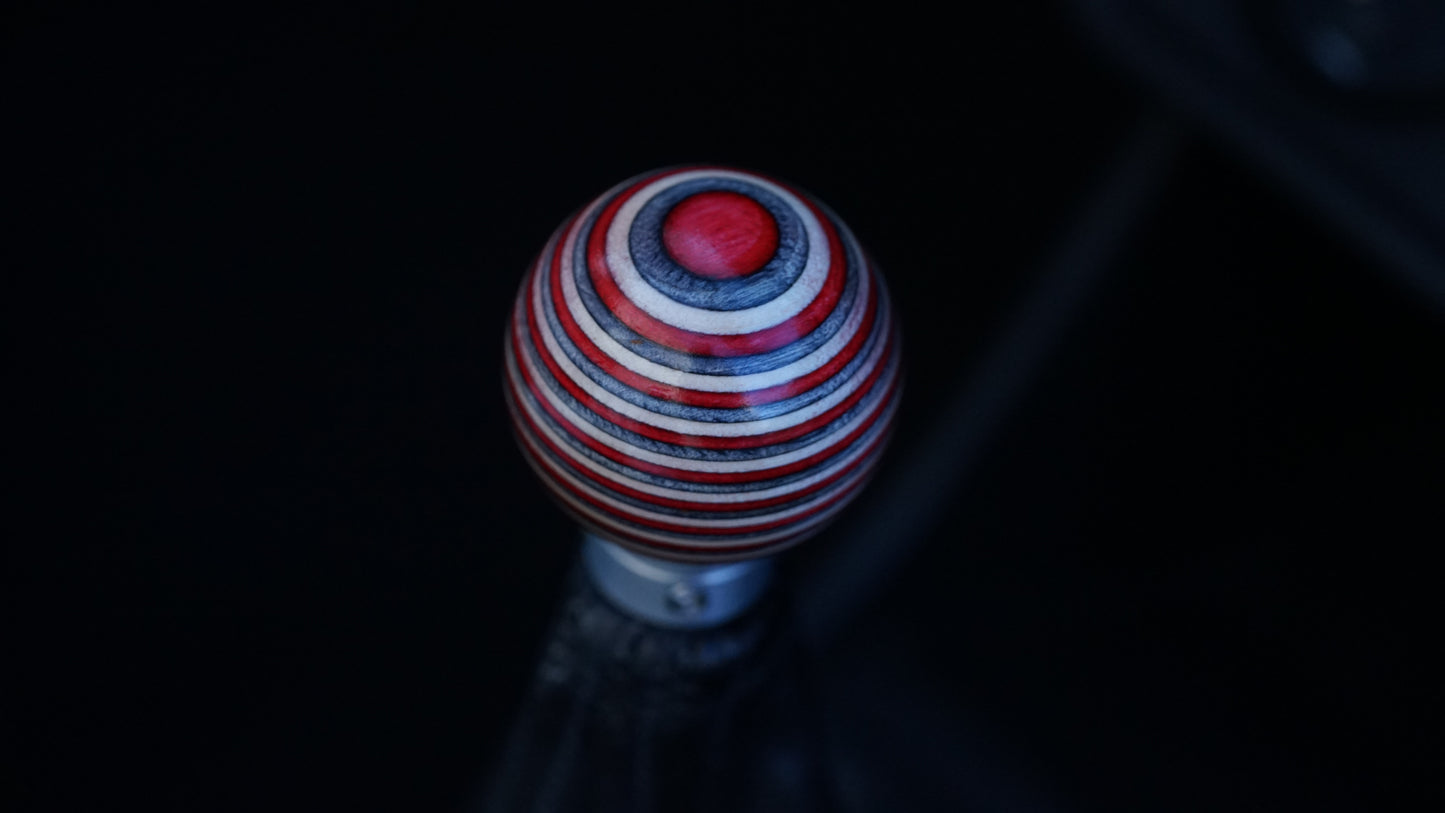 Red White and Blue Porsche Style Shift Knob